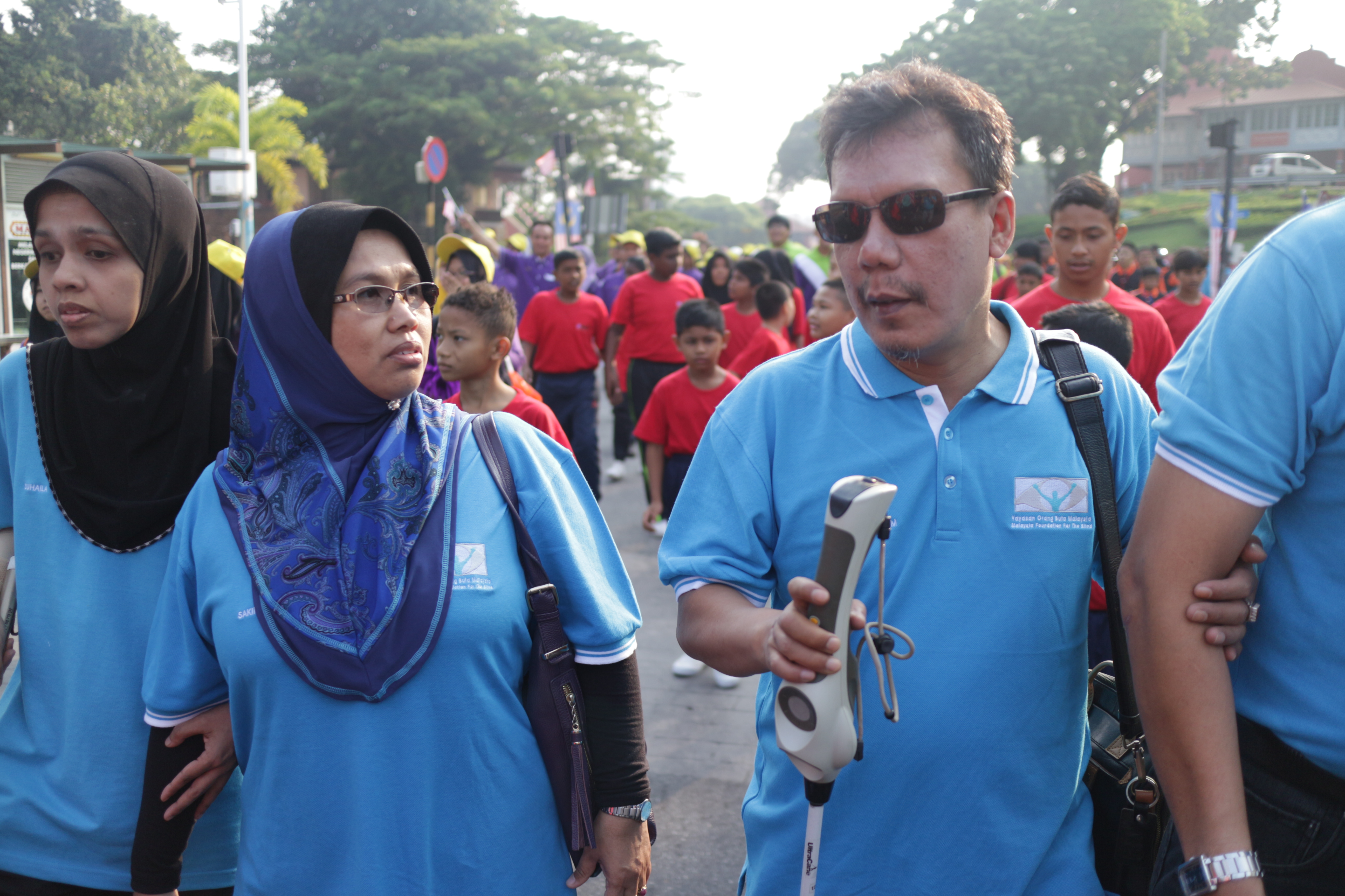 During the walk for SEN close up with Rahim and Sakinah