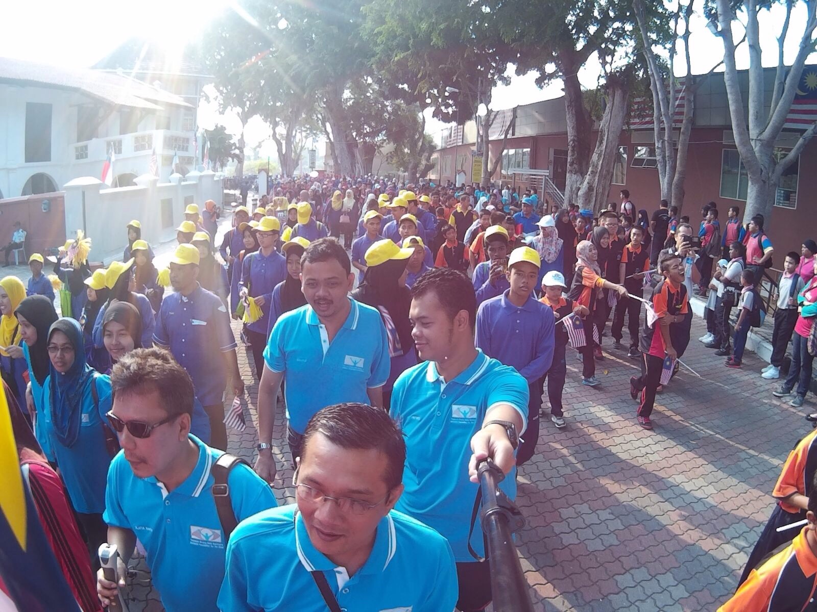 Walk for SEN during the walk selfie