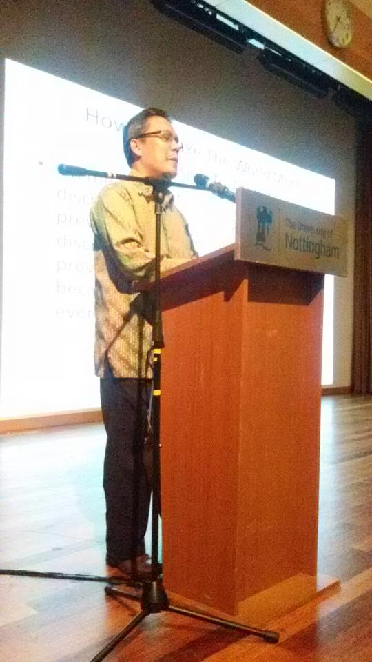 04 Disability Awareness Talk at Nottingham University Semenyih Malaysia, Rahim speaking